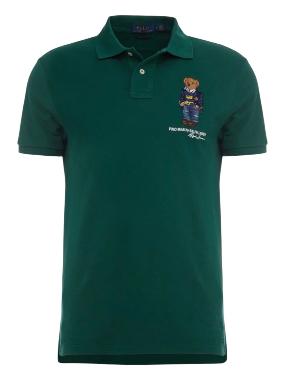 Polo Ralph Lauren Green Polo Bear Mesh Polo Shirt XL Spring Summer Casual EUC